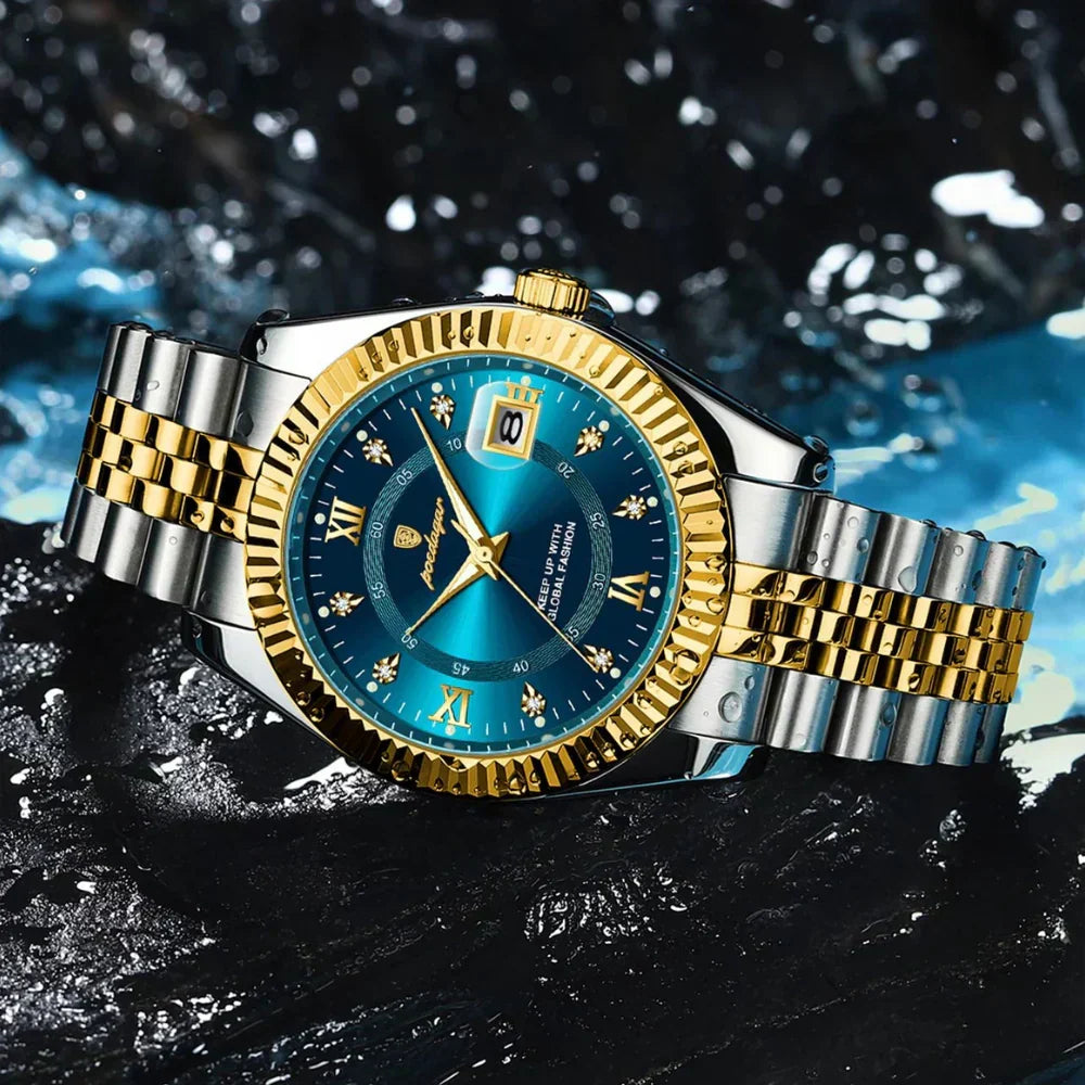Poedagar GoldenStar Blue on the wrist