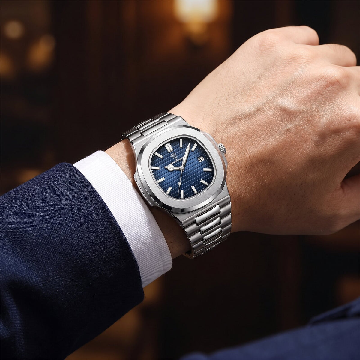 Poedagar Venice navy blue on wrist suit