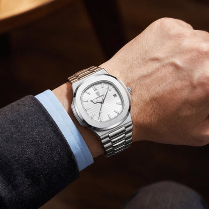 Poedagar Venice pearl white on wrist suit