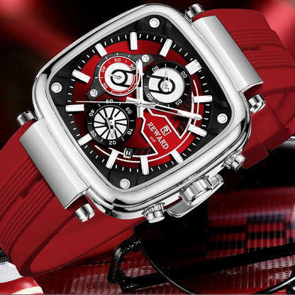 Reward Square Chronograph red lifestyle